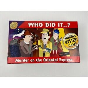 Who Did It..?Murder Mystery Game Oriental Express 2005 Cheatwell Games Open Box